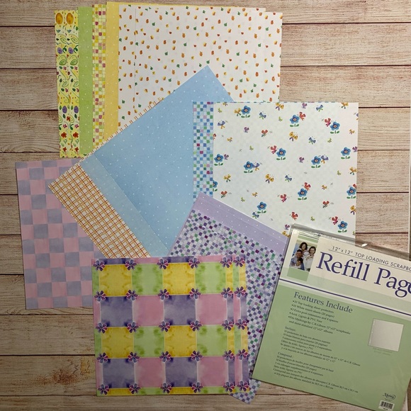 20 12x12 coordinating scrapbook pages with 10 pack refill pages - Picture 3 of 7